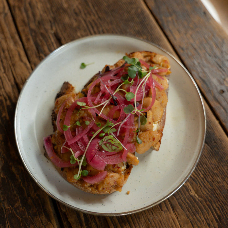 Lima Bean + Goat cheese TOAST