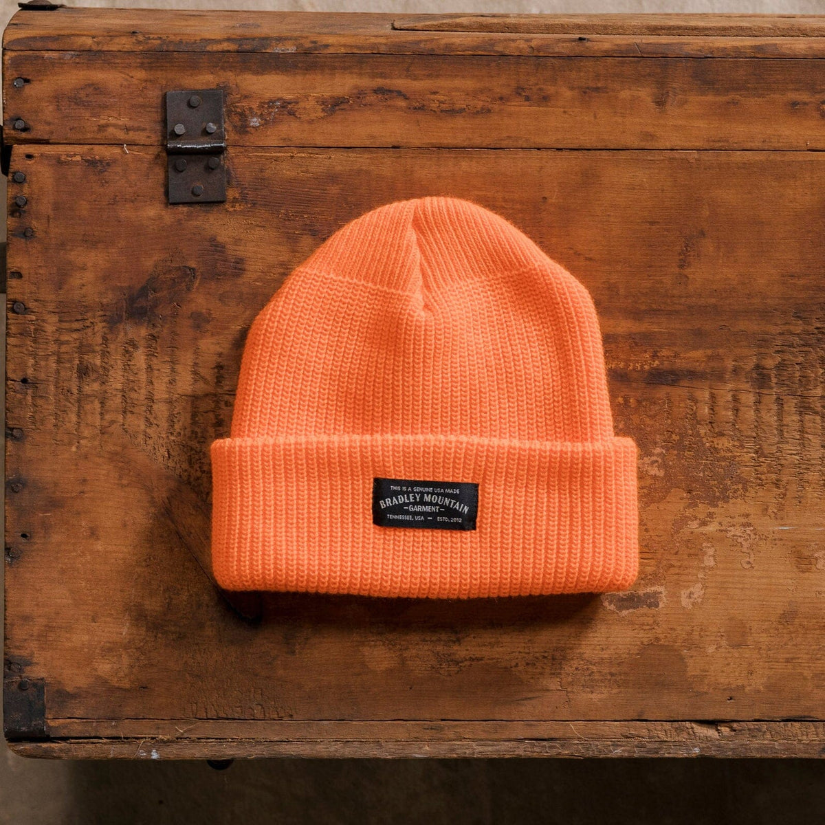 Acrylic Watch Cap - Hi-Vis Orange Bradley Mountain 