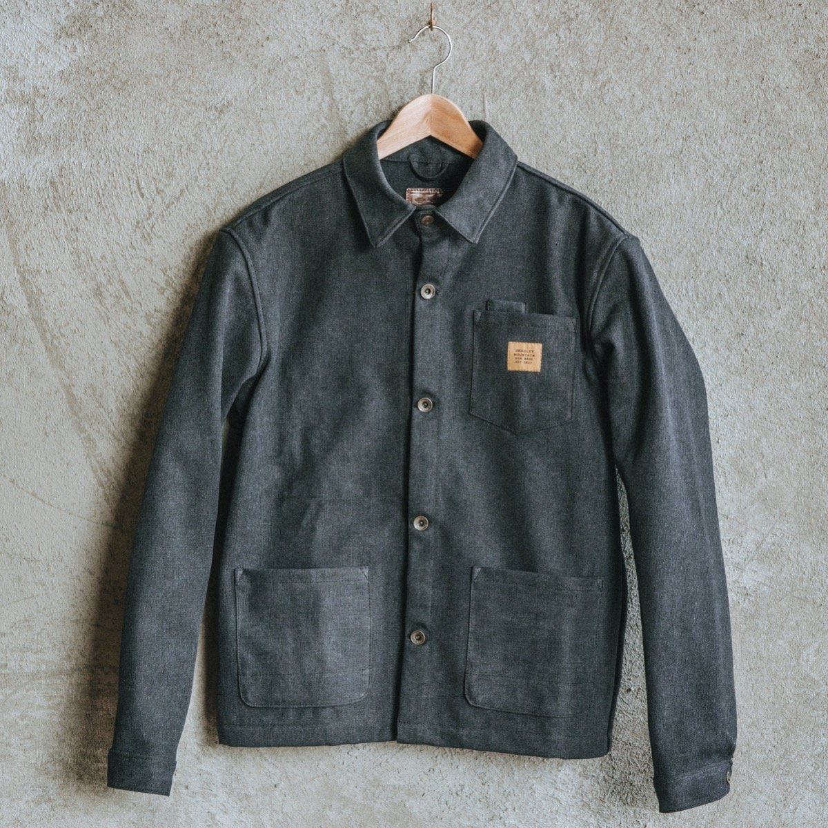 Edison Chore Coat - Stone Washed Black Bradley Mountain 